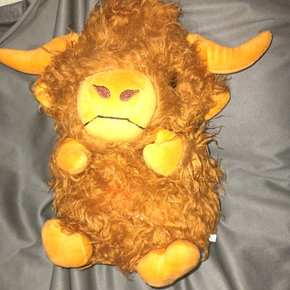 Plush Highland Cow LIGHTS UP AND BREATHING SOUNDS!